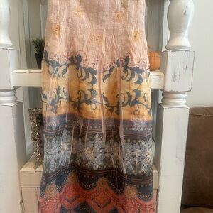 Elegant Multicolor Bohemian Skirt